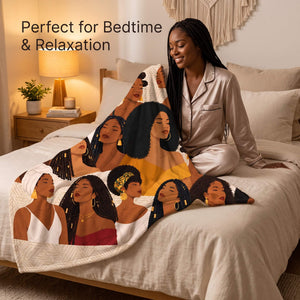 African American throw blanket for women