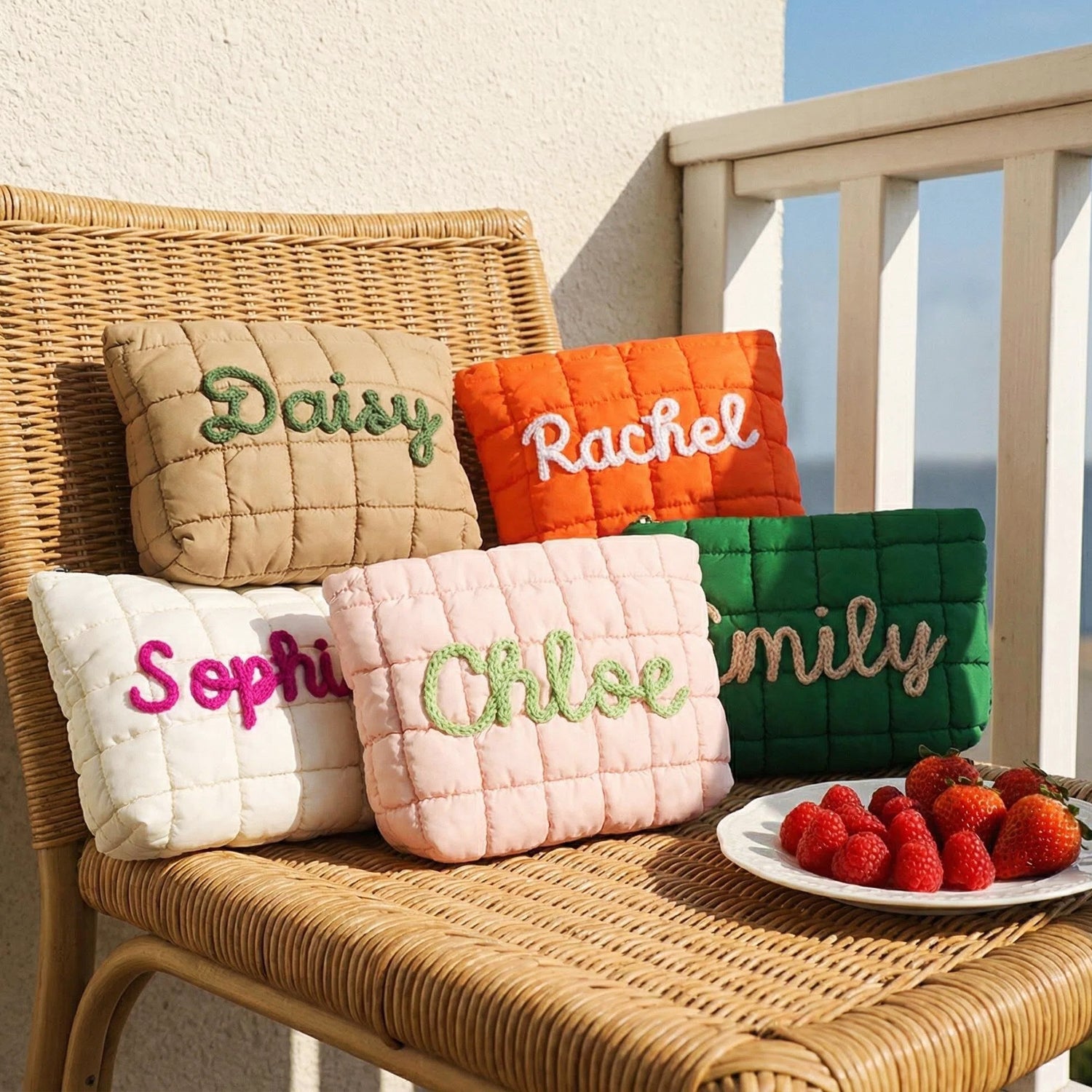 Personalized Corduroy Makeup Bag,Bachelorette Party Favors,Gift for Her,Women ToiletryBag,Bridesmaid Gift
